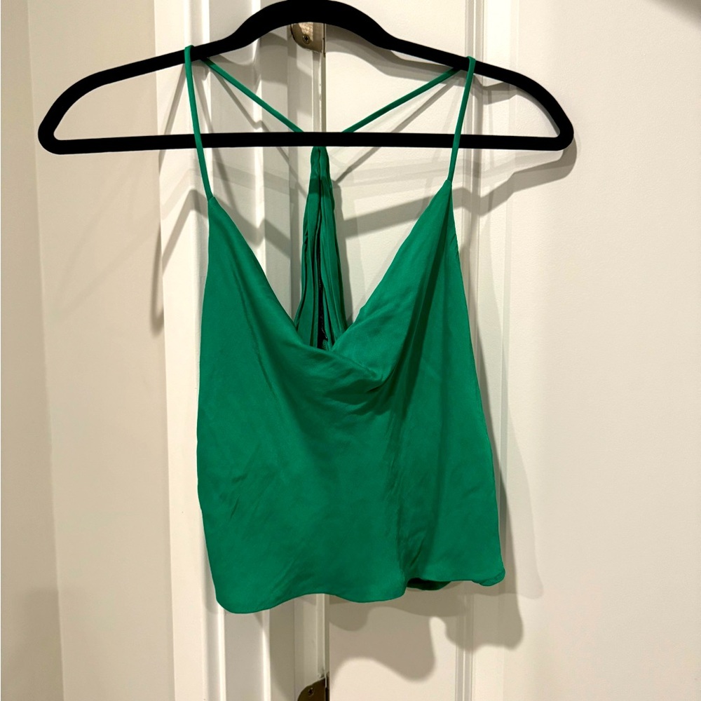 Size medium green Zara top